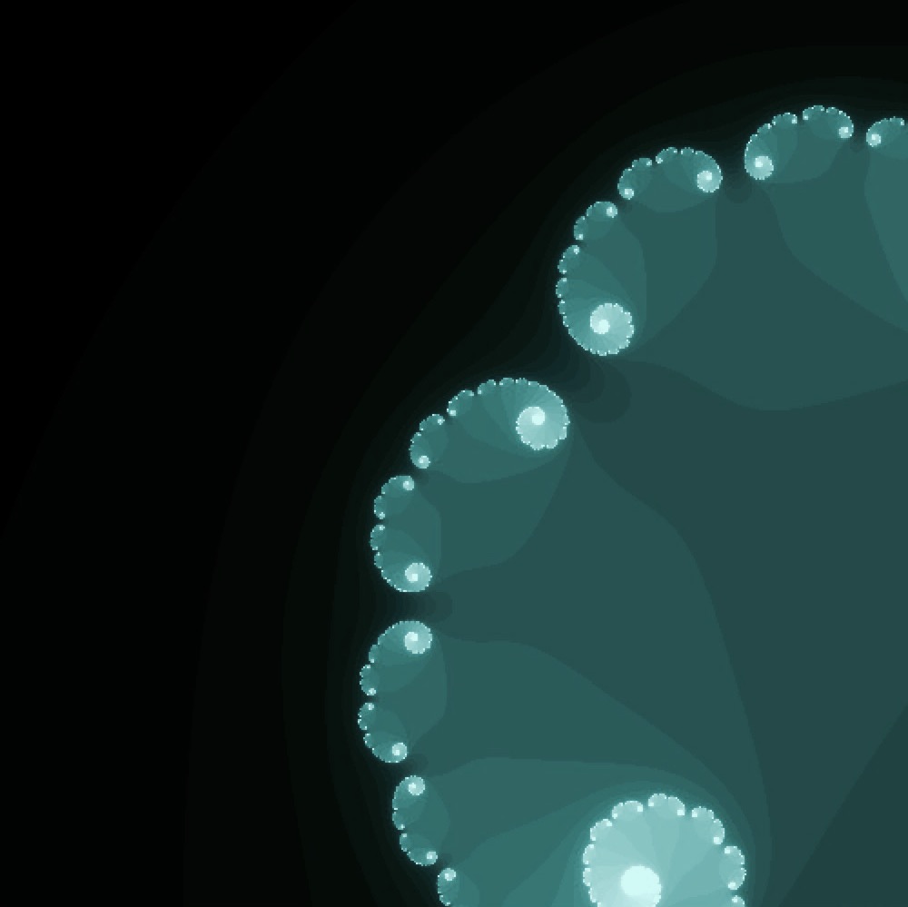 Abstract mold-like pattern in sky blue