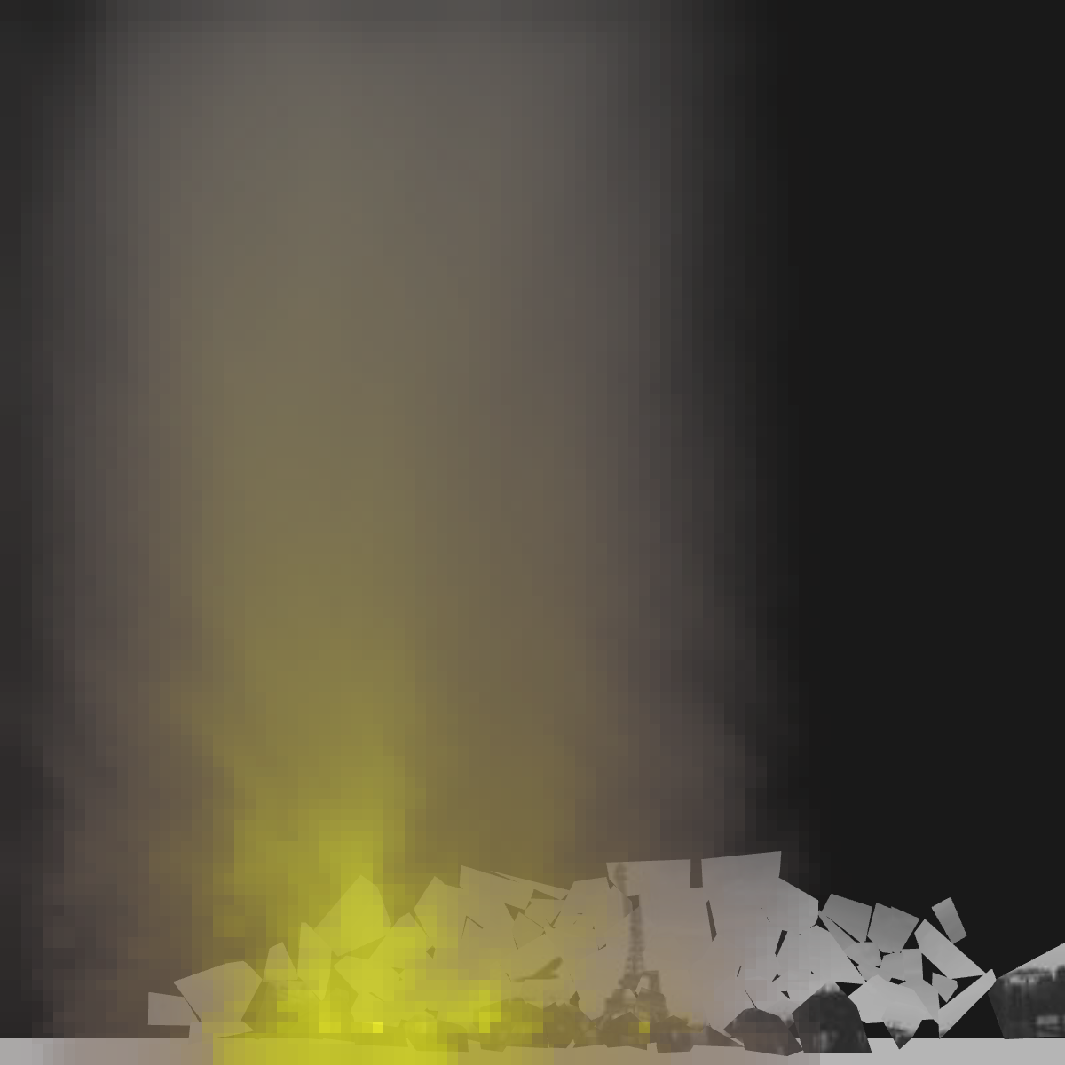 Screenshot showing a black and white photo being burnt down in a portable virtual incinerator